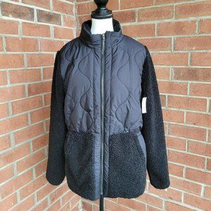 Black heavy winter jacket